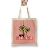 Humuts Florida Vintage Retro Rainbow Uzun Saplı Bez Çanta