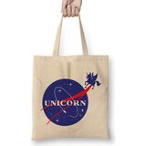Humuts Flying Nasa Unicorn Bez Uzun Saplı Açık Bej Rengi Çanta