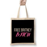 Humuts Free Britney 2022 Açık Bej Uzun Saplı Bez Çanta
