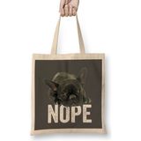 Humuts French Bulldog Nope 02 Bez Kadın Günlük Çanta