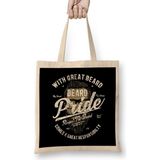 Humuts Fun Cool Vintage Beard Pride Inspirational Bez Çanta