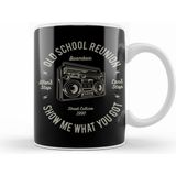 Humuts Fun Cool Vintage Boombox Old School Reunion Kupa Bardak