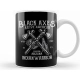 Humuts Fun Cool Vintage Native American Black Axes Kupa Bardak