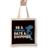 Humuts Funny Be Winner Date Swimmer Swimming Pool Athlete Coach Bez Çanta