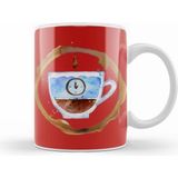 Humuts Funny Coffee Drin Ks Art Lover Gift Quote Vintage Retro Rainbow Style Beyaz Kupa