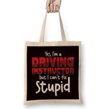 Humuts Funny Driving Instructor Learner Driver Drivers License Car Bez Çanta