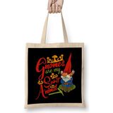 Humuts Funny Gnomes Are My Spirit Animal Cute Gnome Fans Uzun Saplı Bez Çanta