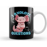 Humuts Funny I Axolotl Questions I Ask a Lot of Questions Beyaz Kupa