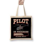 Humuts Funny Pilot In Progress Please Wait Helicopter Bez Kadın Günlük Çanta