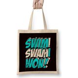 Humuts Funny Swim Swam Won Swimmer Swimming Pool Instructor Coach Bez Çanta