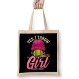 Humuts Funny Yes, I Throw Like A Girl Want A Lesson Bez Çanta