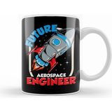 Humuts Future Aerospace Engineer Space Exploration Kid Kupa Bardak