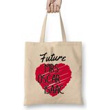 Humuts Future Mrs Oscar Isaac Love Heart Bez Uzun Saplı Açık Bej Rengi Çanta