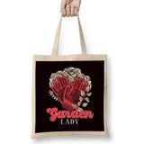 Humuts Garden Lady Gardener Plants Flowers Gardening Landscaper Bez Uzun Saplı Açık Bej Rengi Çanta