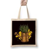 Humuts Gardener Gardening Garden Plants Watering Can Flowers Nature Bez Uzun Saplı Açık Bej Rengi Çanta