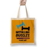 Humuts Gym Workout Fitness Lover Motivation Gift Quotes Ffor Men Women Bez Çanta