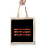 Humuts Hakeem Olajuwon- Basketball gifts Vintage Retro Rainbow Quotes For BOYS AND Dad Uzun Saplı Bez Çanta