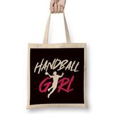 Humuts Handball Girl Player Handballer Ball Sports Team Coach Game Bez Kadın Günlük Çanta