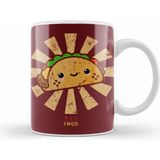 Humuts Happy Taco Retro Japanese Kupa Bardak