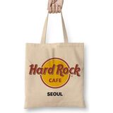 Humuts Hard Rock Cafe Seoul Açık Bej Uzun Saplı Bez Çanta