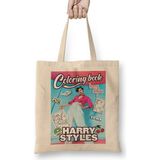 Humuts Harry Styles 01 Açık Bej Uzun Saplı Bez Çanta