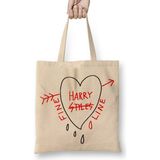 Humuts Harry Styles Inspired Harry Styles Gucci Fine Line Harry Styles Tee Fine Line Gucci Bez Uzun Saplı Açık Bej Rengi Çanta