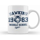 Humuts Hawkins Middle School Stranger Things Beyaz Porselen Kupa Bardak