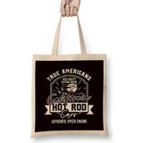 Humuts Hot Rod American Cars Classic Automobile Modified Hotrod Uzun Saplı Açık Bej Bez Çanta