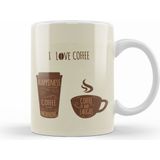 Humuts I Love Coffe Kupa Bardak