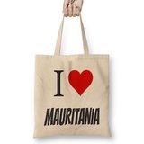 Humuts I Love Mauritania Bez Bayan Günlük Çanta