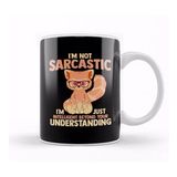 Humuts I M Not Sarcastic Just Intelligent Cute Red Panda Kupa Bardak