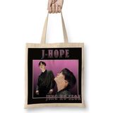 Humuts J Hope Bts Vintage Uzun Saplı Açık Bej Bez Çanta