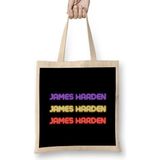 Humuts James Harden Basketball Gifts Vintage Retro Rainbow Quotes For Boys And Dad Bez Uzun Saplı Açık Bej Rengi Çanta