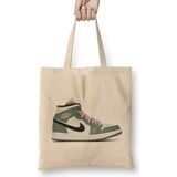 Humuts Jordan 1 Mid Dutch Green Bez Kadın Günlük Çanta