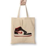 Humuts Jordan 1 Mid Gym Red Black White Bez Kadın Günlük Çanta