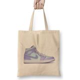 Humuts Jordan 1 Mid Purple Aqua Bez Kadın Günlük Çanta