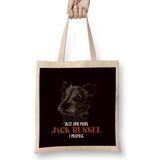 Humuts Just One Jack Russel Terrier More Dogs Dog Puppy Açık Bej Uzun Saplı Bez Çanta