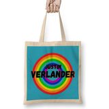 Humuts Justin Verlander Carton Art - Baseball Lovers Gifts Vintage Retro Rainbow Bez Kadın Günlük Çanta