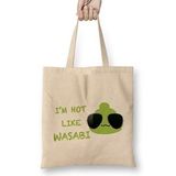 Humuts Kpop Merch Hot Like Wasabi Uzun Saplı Açık Bej Bez Çanta