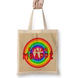 Humuts Kylian Mbappé Vintage Retro Rainbow Style Bez Kadın Günlük Çanta