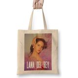 Humuts Lana Del Rey Beautiful Del Rey Uzun Saplı Açık Bej Bez Çanta