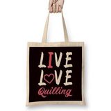 Humuts Live Quilling Love Paper Filigree Craftsman Crafting Artist Uzun Saplı Açık Bej Bez Çanta