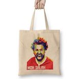 Humuts Liverfool Moh Salah Uzun Saplı Açık Bej Bez Çanta
