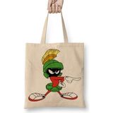 Humuts Looney Tunes Marvin The Martian Bez Uzun Saplı Açık Bej Rengi Çanta