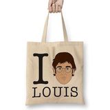 Humuts Louis Theroux I Love Louis Theroux Bez Uzun Saplı Açık Bej Rengi Çanta
