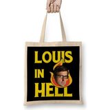 Humuts Louis Theroux Westboro Baptist Church Louis In Hell Sign Bez Uzun Saplı Açık Bej Rengi Çanta