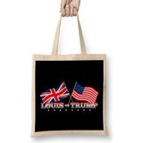 Humuts Louis Vs Trump Flags Donald Theroux Bez Uzun Saplı Açık Bej Rengi Çanta