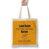 Humuts Love Asian The Way You Like Ramen Bez Uzun Saplı Açık Bej Rengi Çanta