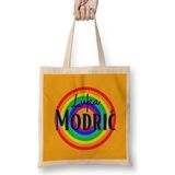 Humuts Luka Modrić - Vintage Retro Rainbow Style Bez Kadın Günlük Çanta