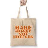 Humuts Make Money Not Friends Bez Kadın Günlük Çanta